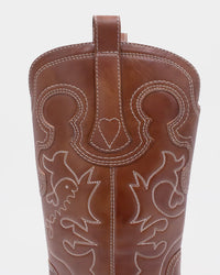 Ganni 1861 Leather Western Boots