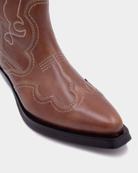 Ganni 1861 Leather Western Boots
