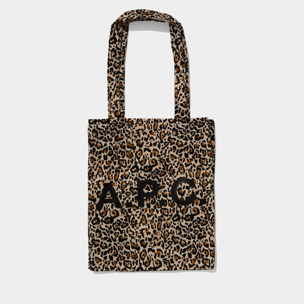 A.P.C Leopard Lou Tote Bag